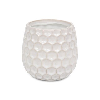 Foto 5 | Foto 5 | Cerámica Hexagonal Azul Con Borde Dorado 5592bl De Planter Cheung - Venta Internacional.