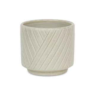 Foto 2 | Foto 2 | Maceta De Cerámica Planter Cheung's Parlora Tamaño Mediano Color Blanco - Venta Internacional.