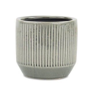 Foto 1 | Foto 1 | Maceta Cheung's Con Volantes 14 X 13 X 10 Cm Color Gris - Venta Internacional.