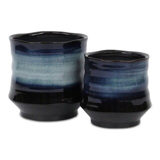 Foto 4 | Foto 4 | Maceta De Cerámica Cheung's Perlacea Small Blue - Venta Internacional.