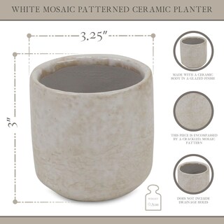 Foto 4 | Foto 4 | Mosaico Abstracto De Cerámica Blanca De Planter Cheung - Venta Internacional.