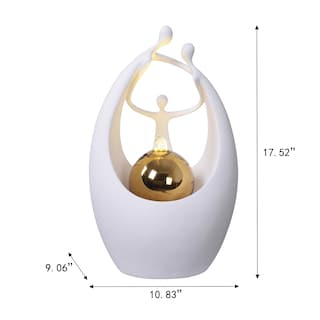 Foto 3 | Foto 3 | Fuente De Mesa Triple Pequeña Hi-line Gift Ltd Led Dorado - Venta Internacional.