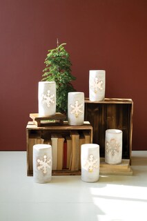 Foto 1 | Foto 1 | Porta Vela Kalalou Copo De Nieve Luminoso De 20 Cm De Altura - Venta Internacional.