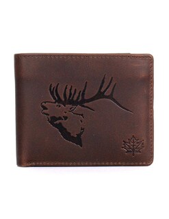 Foto 1 | Foto 1 | Cartera De Piel Con Bloqueo Rfid Karla Hanson Brown Elk Para Hombre - Venta Internacional.