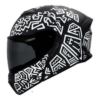 Foto 1 | Foto 1 | Casco Roda Booster Negro Mate Riddle Mica Humo S Aba Svs Negro