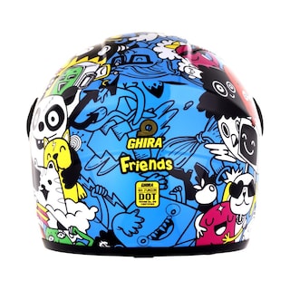 Foto 5 | Foto 5 | Casco Ghira Gh-junior Azul Friends Cerrado Mica Humo Azul