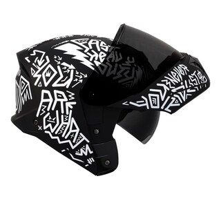 Foto 6 | Foto 6 | Casco Roda Booster Negro Mate Riddle Mica Humo S Aba Svs Negro