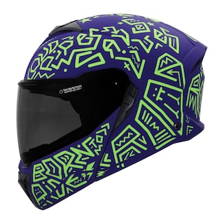 Foto 1 | Foto 1 | Casco Roda Booster Morado Mate Riddle Mica Humo S Aba Svs Multicolor