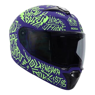 Foto 3 | Foto 3 | Casco Roda Booster Morado Mate Riddle Mica Humo S Aba Svs Multicolor