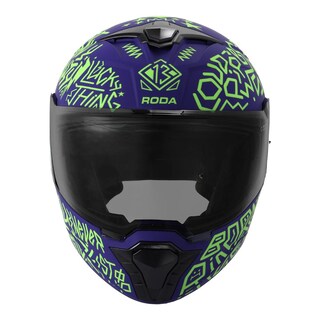 Foto 4 | Foto 4 | Casco Roda Booster Morado Mate Riddle Mica Humo S Aba Svs Multicolor
