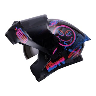 Foto 5 | Foto 5 | Casco Roda Rush Negro Rojo Switch Mica Humo Abatible Svs Multicolor