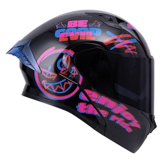 Foto 2 | Foto 2 | Casco Roda Rush Negro Rojo Switch Mica Humo Abatible Svs Multicolor