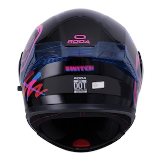 Foto 4 | Foto 4 | Casco Roda Rush Negro Rojo Switch Mica Humo Abatible Svs Multicolor