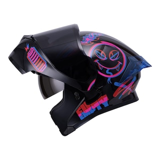 Foto 5 | Foto 5 | Casco Roda Rush Negro Rojo Switch Mica Humo Abatible Svs Multicolor