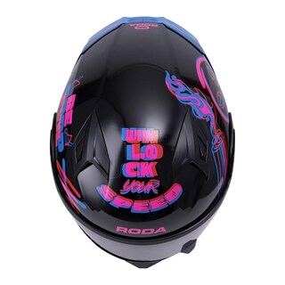 Foto 6 | Foto 6 | Casco Roda Rush Negro Rojo Switch Mica Humo Abatible Svs Multicolor