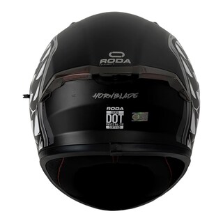 Foto 2 | Foto 2 | Casco Roda Course Negro Gris Horn Blade Mate Mica Humo Cerrado Svs Negro