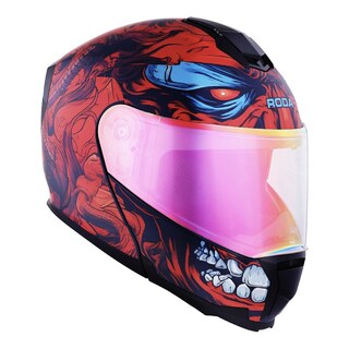 Foto 3 | Foto 3 | Casco Roda Revenge Pro Rojo Mate Bersek Abatible Mica Roja Svs Rojo