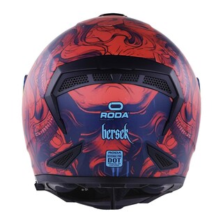 Foto 5 | Foto 5 | Casco Roda Revenge Pro Rojo Mate Bersek Abatible Mica Roja Svs Rojo