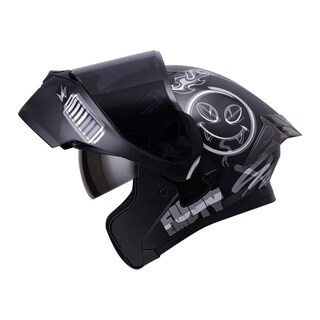 Foto 5 | Foto 5 | Casco Roda Rush Negro Gris Mate Switch Mica Humo Abatible Svs Multicolor