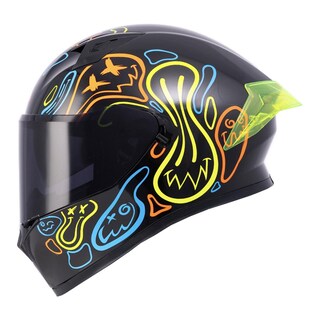 Foto 1 | Foto 1 | Casco Roda Course Negro Rojo Ghost Mica Humo Cerrado Svs Negro