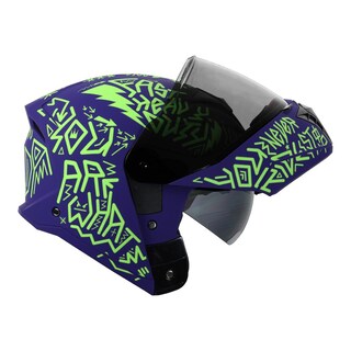 Foto 6 | Foto 6 | Casco Roda Booster Morado Mate Riddle Mica Humo S Aba Svs Multicolor