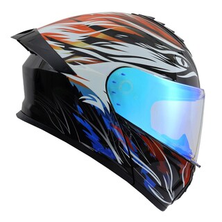 Foto 3 | Foto 3 | Casco Roda Pilot Negro Wf Glow In The Dark Mica Celeste Abatible Svs Negro