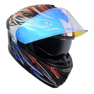 Foto 4 | Foto 4 | Casco Roda Pilot Negro Wf Glow In The Dark Mica Celeste Abatible Svs Negro