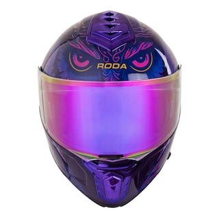 Foto 4 | Foto 4 | Casco Roda Pilot Morado Night Owl Mica Morada Abatible Svs Multicolor
