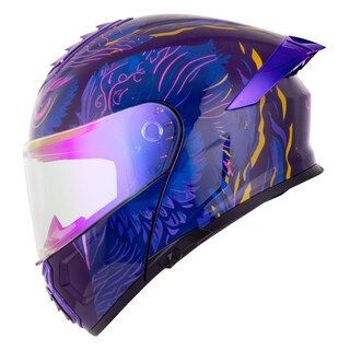 Foto 1 | Foto 1 | Casco Roda Pilot Morado Night Owl Mica Morada Abatible Svs Multicolor