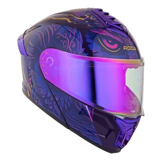 Foto 3 | Foto 3 | Casco Roda Pilot Morado Night Owl Mica Morada Abatible Svs Multicolor