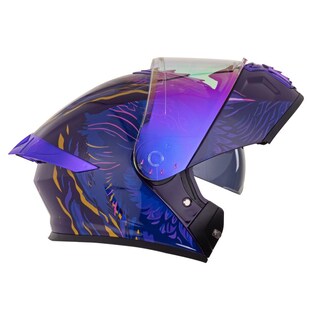 Foto 5 | Foto 5 | Casco Roda Pilot Morado Night Owl Mica Morada Abatible Svs Multicolor