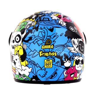 Foto 5 | Foto 5 | Casco Ghira Gh-junior Azul Friends Cerrado Mica Humo Azul