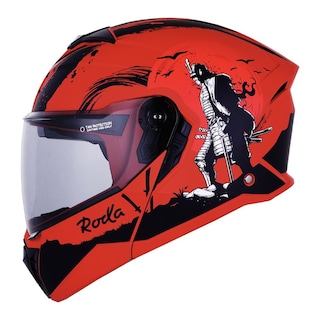 Foto 1 | Foto 1 | Casco Roda Booster Rojo Mate Sun Mica Humo S Abatible Svs Rojo