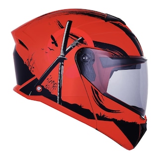 Foto 2 | Foto 2 | Casco Roda Booster Rojo Mate Sun Mica Humo S Abatible Svs Rojo