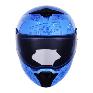 Foto 4 | Foto 4 | Casco Roda Booster Azul Game On Mica Humo S Abatible Svs Azul