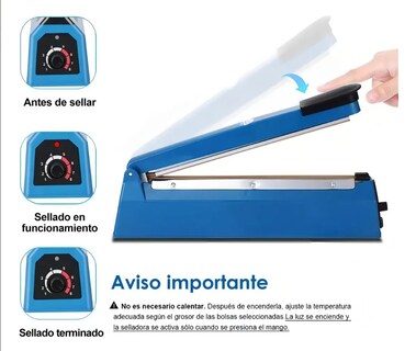 Foto 4 | Foto 4 | Sellador De Bolsas 30cm 150w Lagom T200 Ancho De 3mm Largo De 20cm De Calentamiento 7ajustes Para Sellar Bolsa De Plastico