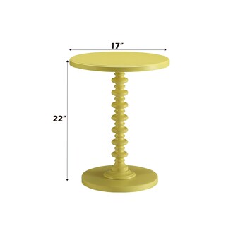 Foto 3 | Foto 3 | Mesa Auxiliar Acton De Acme Color Amarillo - Venta Internacional.