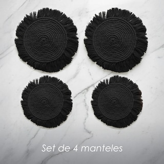 Foto 6 | Foto 6 | Paquete De 4 Manteles Estilo Boho Macramé Decorativos Ilios Innova Para Múltiples Espacios 25 Y 35 Cm De Diámetro