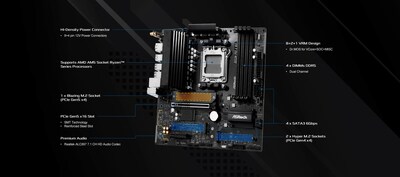 Foto 5 | Foto 5 | Placa Madre Asrock B850m Pro A Wifi6e Am5 Ddr5 8000+ - Venta Internacional.