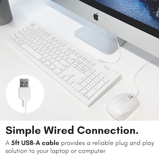 Foto 2 | Foto 2 | Teclado Macally Usb De Tamaño Completo Con Cable Para Mac Y Pc - Venta Internacional.
