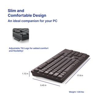 Foto 6 | Foto 6 | Teclado Inalámbrico Verbatim Slimline 2.4ghz Usb Negro 70738 - Venta Internacional.