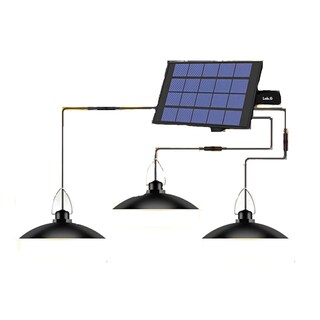 Foto 1 | Foto 1 | Lámpara Solar Lab.g Recargable Con 3 Cabezales Ajustables 60 Led Negro