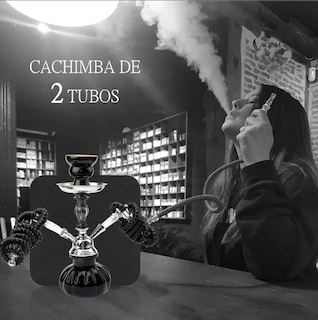 Foto 4 | Foto 4 | Juego De Cachimba Jarrón De Vidrio Color Negro