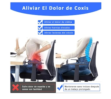 Foto 2 | Foto 2 | Cojín De Asiento Silla Almoada Dona Hemorroides Coxis Espuma