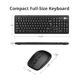 Foto 7 | Foto 7 | Set De Teclado Y Ratón Inalámbrico Siig Jk-wr0t12-s1 102 Teclas - Venta Internacional.
