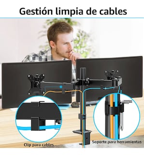 Foto 4 | Foto 4 | ''soporte De Monitor Mountup De Doble Brazo Para 13-32 Negro ''