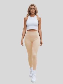 Foto 5 | Foto 5 | Legging De Mujer Mallones Leggins Mayon Lic-071 Beige Claro Mallas Térmico