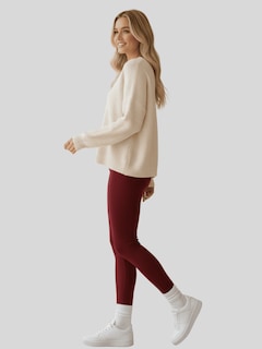 Foto 4 | Foto 4 | Legging De Mujer Mallones Leggins Mayon Lic-071 Vino Mallas Térmico