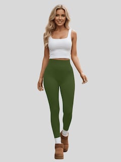 Foto 2 | Foto 2 | Legging De Mujer Mallones Leggins Mayon Lic-071 Verde Militar Mallas Térmico