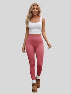 Foto 2 | Foto 2 | Legging De Mujer Mallones Leggins Mayon Lic-071 Rosa Claro Mallas Térmico